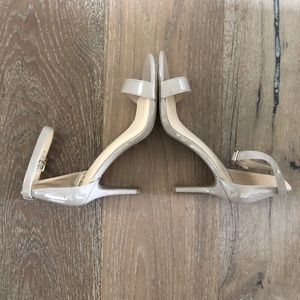 *NEW* WILD DIVA Nude Ankle Strappy Heels 8.5